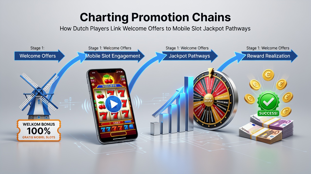 Overzicht van promotieketens in Nederlandse mobiele slots met welkomstbonussen en jackpot routes