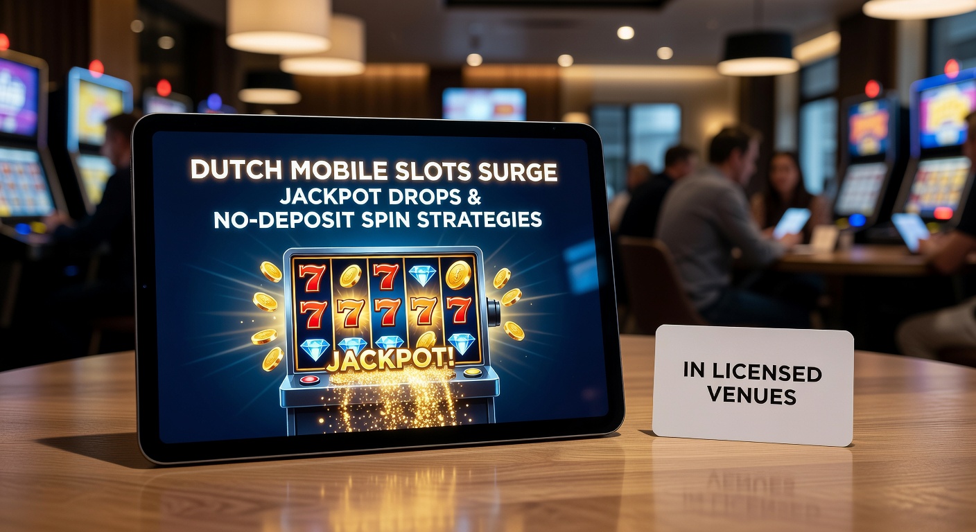 Mobiele slots op een smartphone met jackpot drop-animatie in een Nederlands casino-app