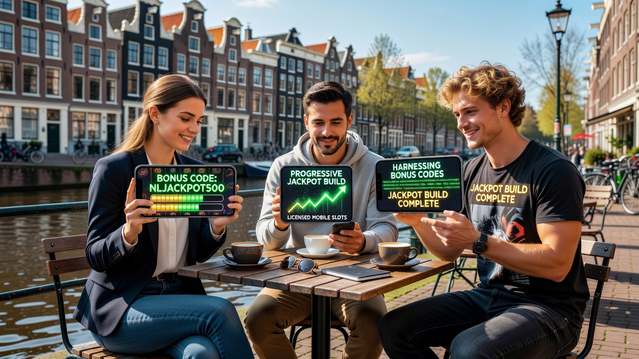 Progressieve jackpot builds via bonuscodes op gelicenseerde mobiele slots in Nederland