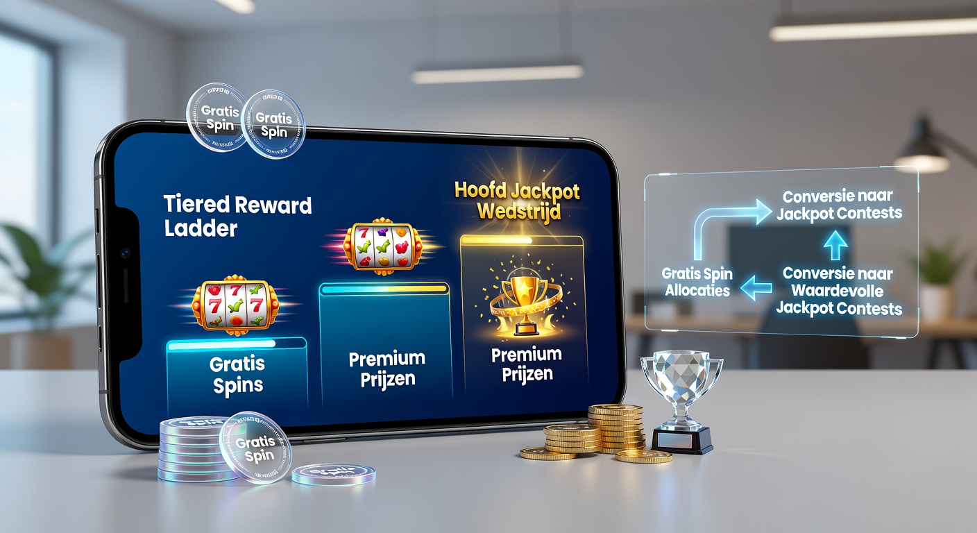 Getrapte beloningsstructuren in mobiele gokapps tonen hoe gratis spins oplopen naar jackpotniveaus