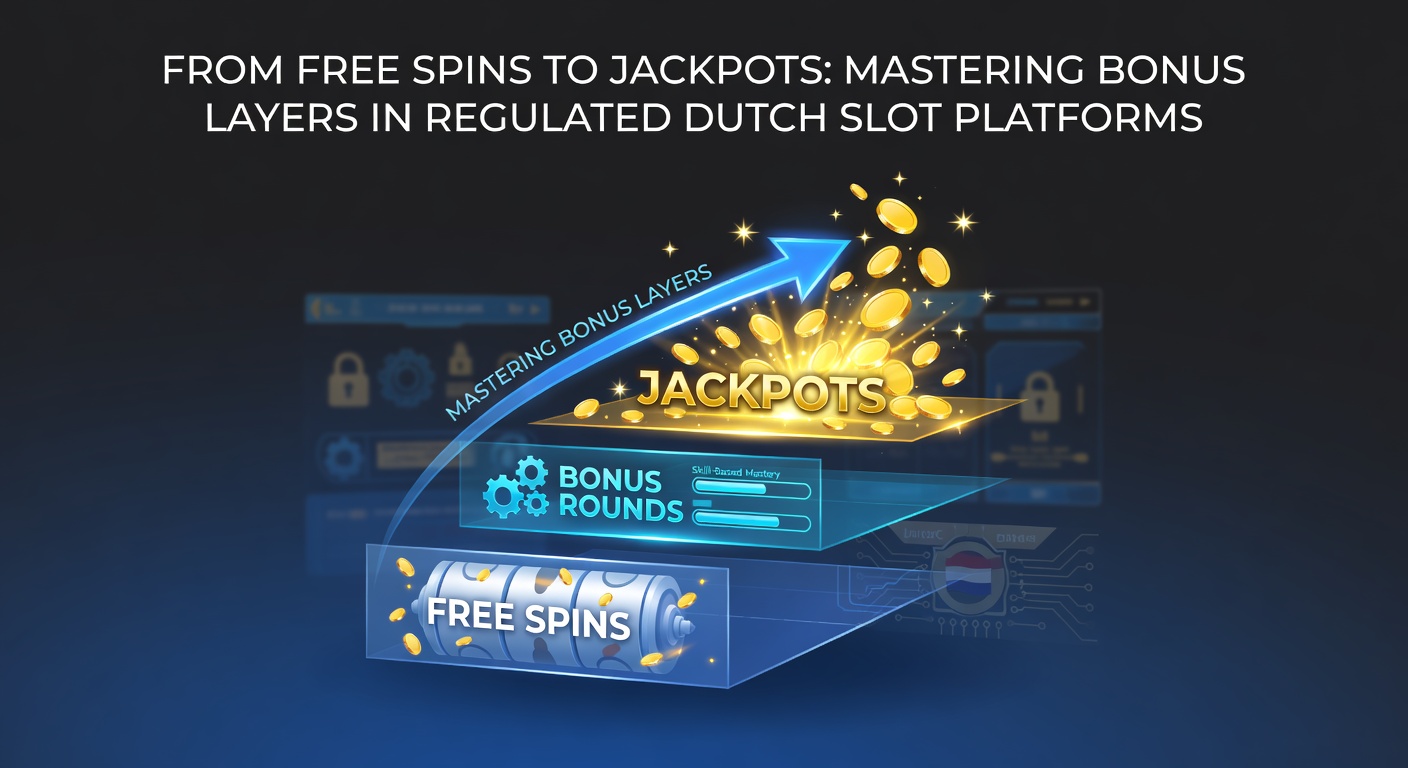 Grafische weergave van een slotmachine met free spins en jackpot-symbolen die oplichten op een Nederlands casino-platform