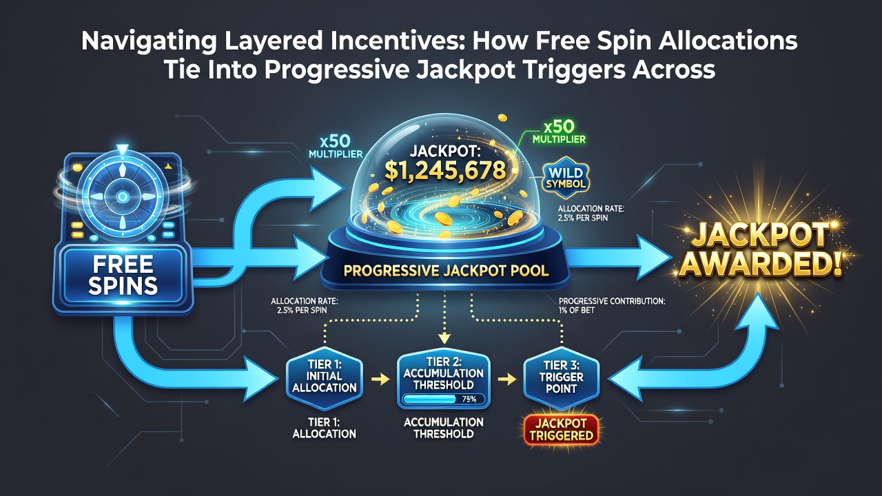 Diagram van jackpot trigger ketens en free spin lagen op Nederlandse gokapps