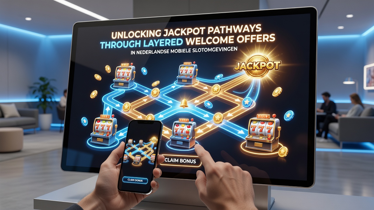 Grafiek van jackpotgroei gekoppeld aan gelaagde bonussen in Nederlandse mobiele slots